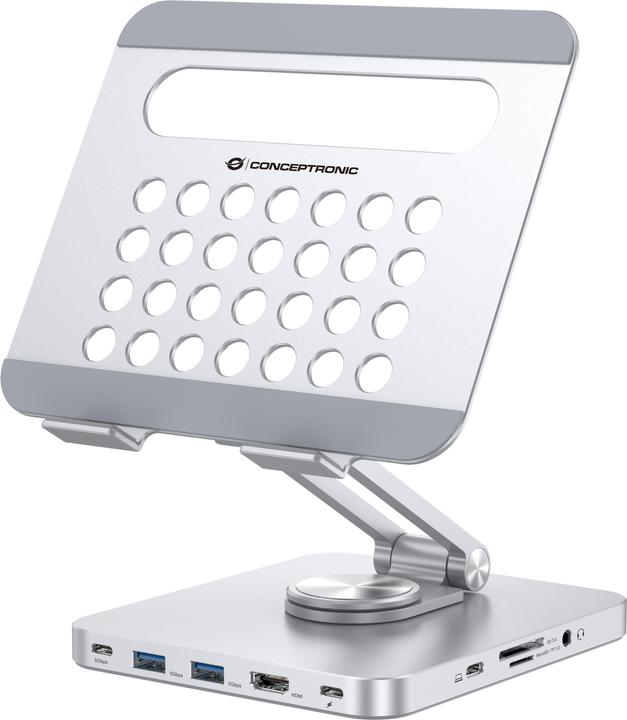 Immagine prodotto Conceptronic Supporto per tablet con docking station 8-in-1 si
