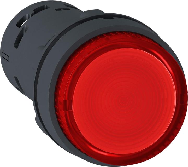 Actual product image Schneider Electric Illuminated push-button, Harmony XB7, monobloc, plastic, Ø22mm, red, integrated LED, 230V AC, 1S,