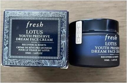 Actual product image Fresh Lotus Youth Preservation Dream Face Cream 1.6oz (Face toner)
