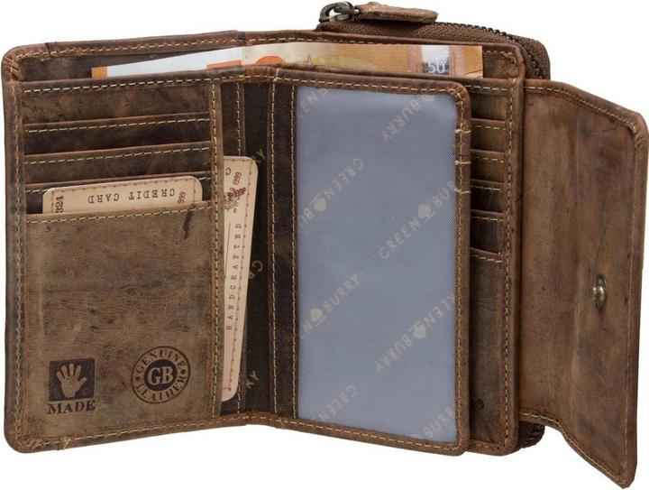 Image du produit Greenburry Porte-monnaie Vintage 1670 Portefeuille combiné à fermeture éclair