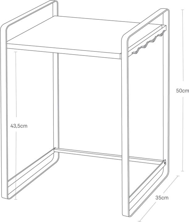 Actual product image Yamazaki Extendable kitchen shelf TOWER