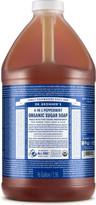 Produktbild Dr. Bronner's Peppermint (Flüssigseife, 1900 ml)