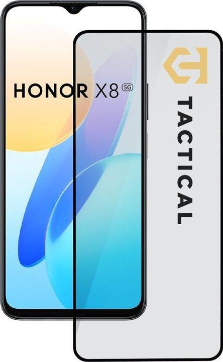 Actual product image NoName Tactical Glass 5D Honor X8 /X6 Black (1 Piece, Honor 70 Lite)