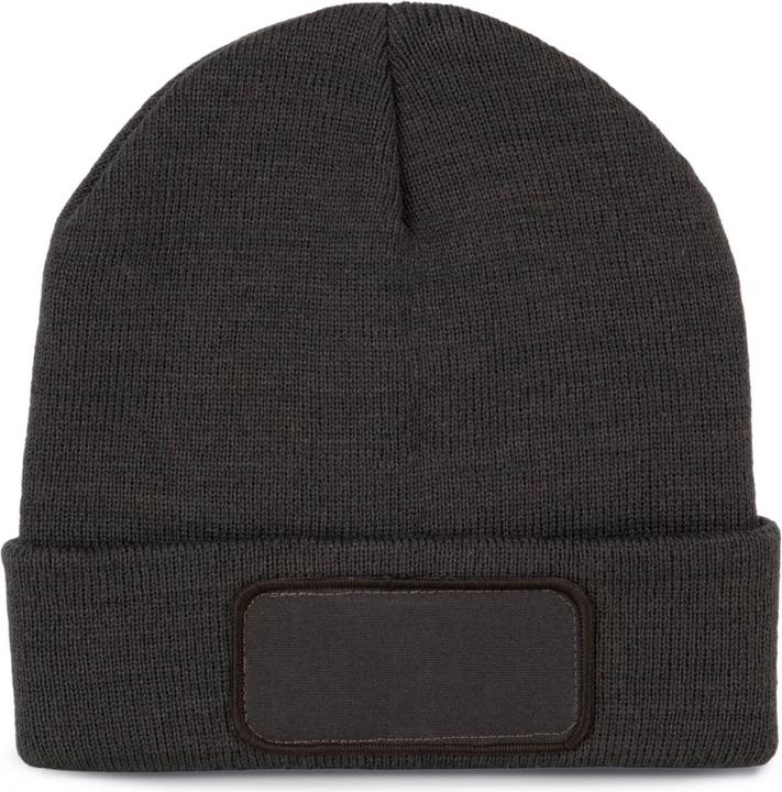 Actual product image K-up Recycled beanie with patch and thinsulate lining