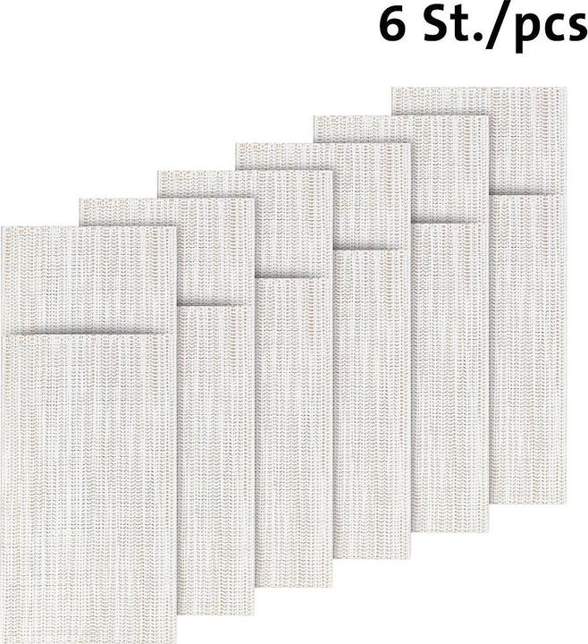 Image du produit Saleen Pochettes à couverts 'Uni' set de 6 (6 pcs)