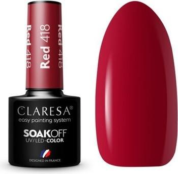 Produktbild Claresa 418 RED UV Nagellack 5ml (418 RED UV, Farblack)
