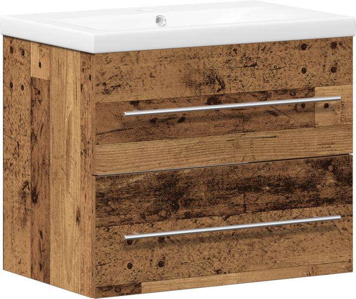 Produktbild VidaXL Badezimmer Waschschrank mit integriertem Waschbecken Altholz Spanplatte