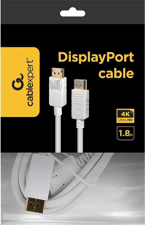 Produktbild Gembird CC-DP2-6-W DisplayPort-Kabel 1 8 m weiss (1.80 m, DisplayPort)