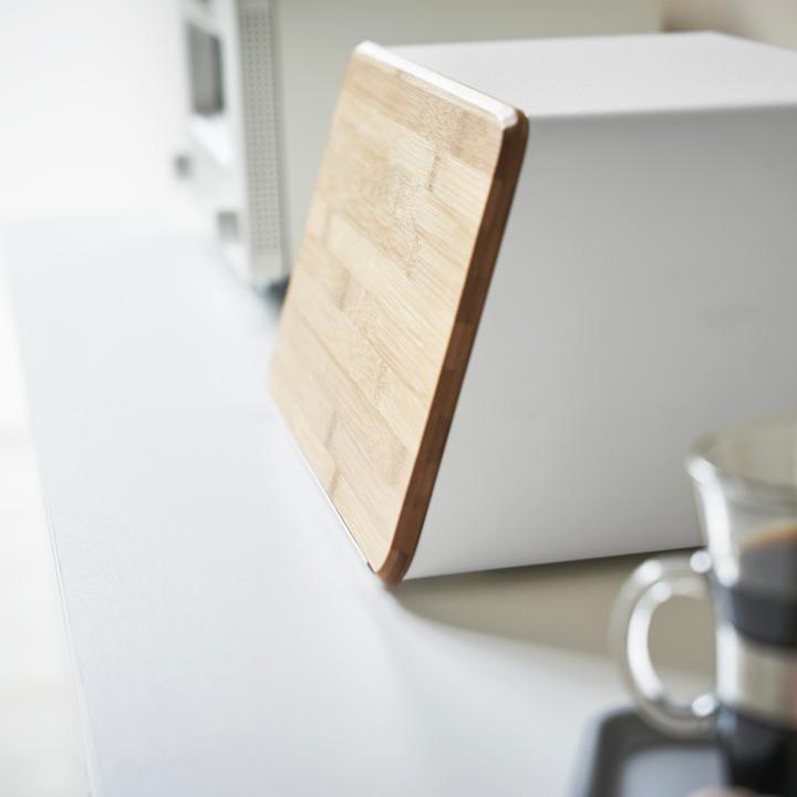Actual product image Yamazaki Bread bin with removable lid TOWER
