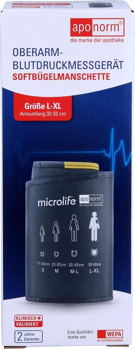 Aponorm Upper arm soft cuff size L-XL 32-52 cm, 1 pc