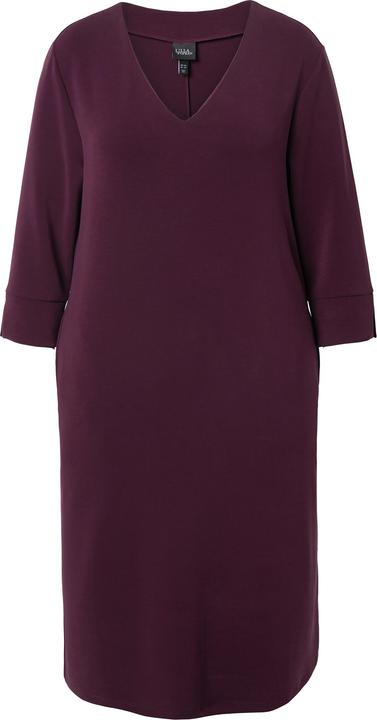 Produktbild Ulla Popken Sweatkleid, V-Ausschnitt, 3/4-Arm, Modalmix (56)