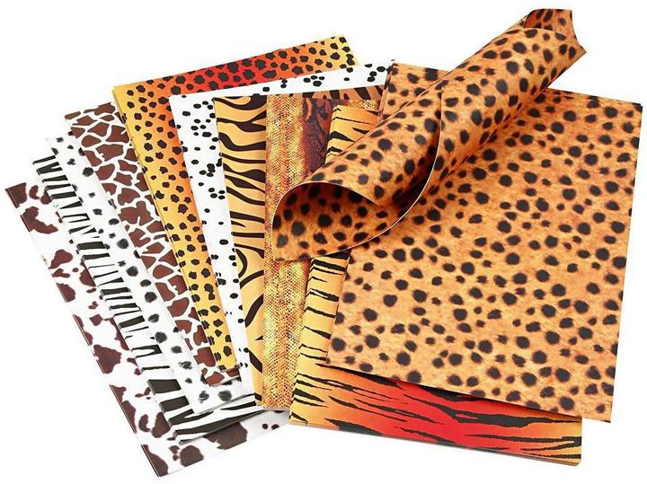 Actual product image Creativ Company craft paper Animal Print A4, 300g (300 g/m², 10 x)