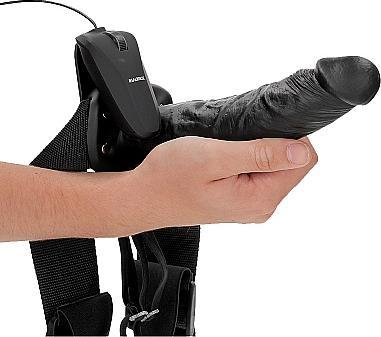 Image du produit RealRock Vibrating Hollow Strap-on No Balls - 8" / 20,5 cm