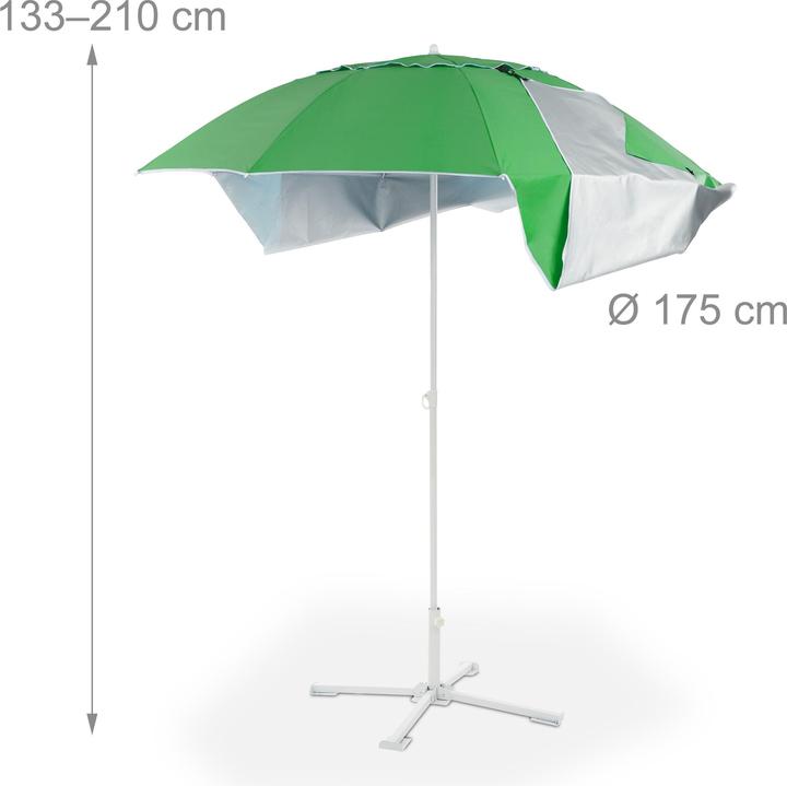 Produktbild Relaxdays Sonnenschirm-Strandmuschel (1.75 m)