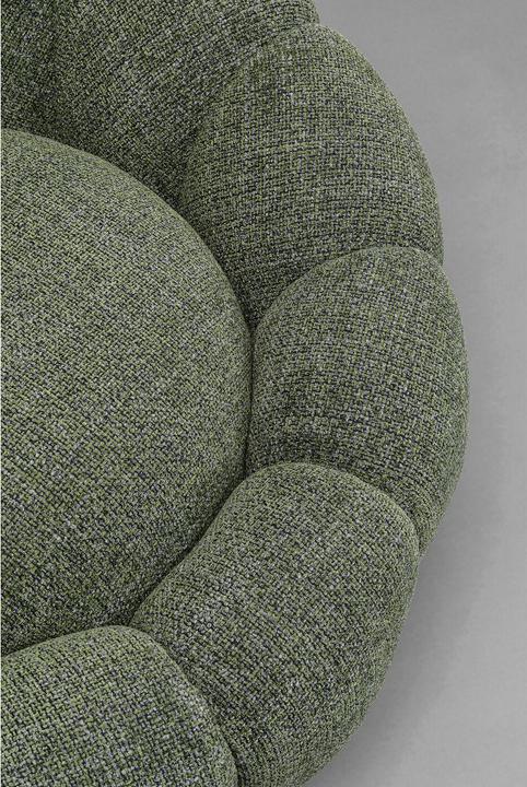 Actual product image Kare Design Swivel armchair Peppo Bloom Melange Green