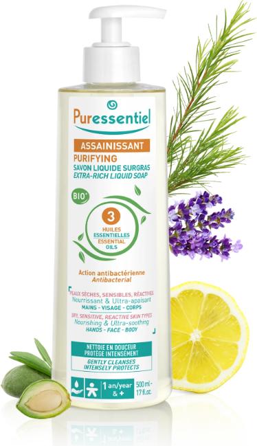 Image du produit Puressentiel savon liquide surgras recharge liq (Savon liquide, 500 ml)