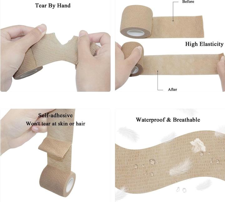 Produktbild ASMI 2 Stück selbsthaftender elastischer Pflasterverband (2 x)