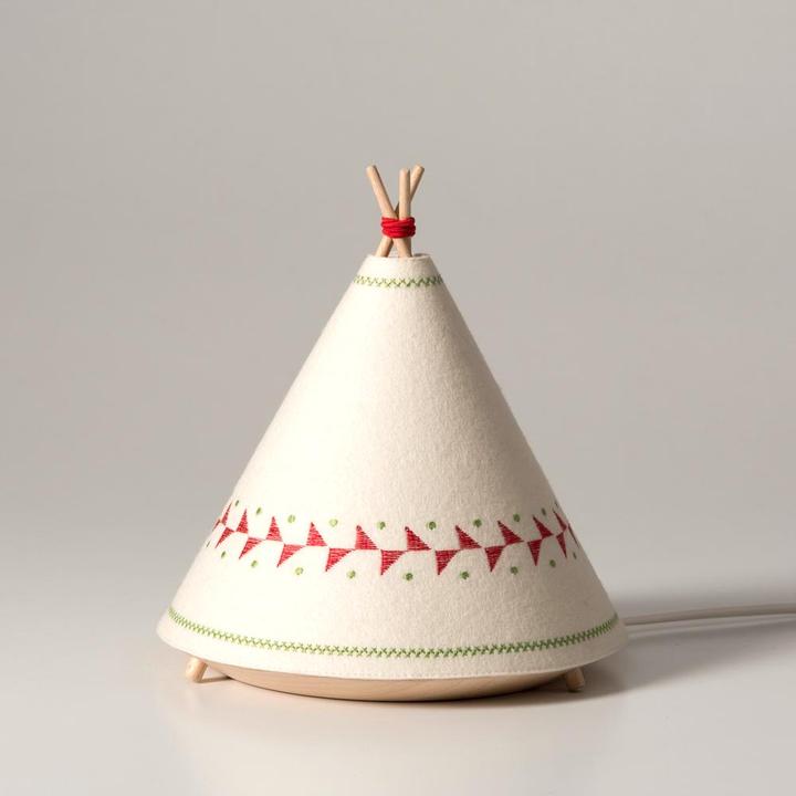 Image du produit Buokids Lampe de table & veilleuse Tipi rouge (GX53)