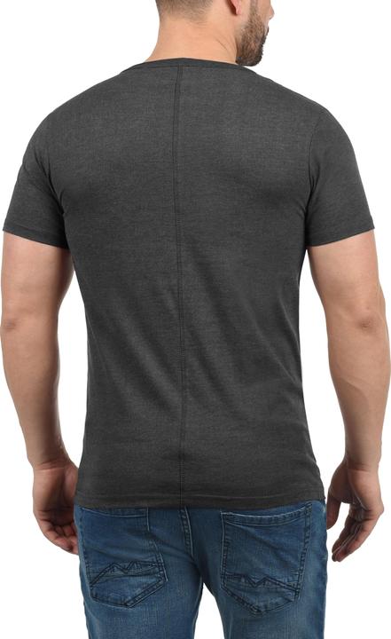 Actual product image Solid Dorian Men's T-Shirt Short Sleeve Shirt Tee With Grandad-Neck (S)