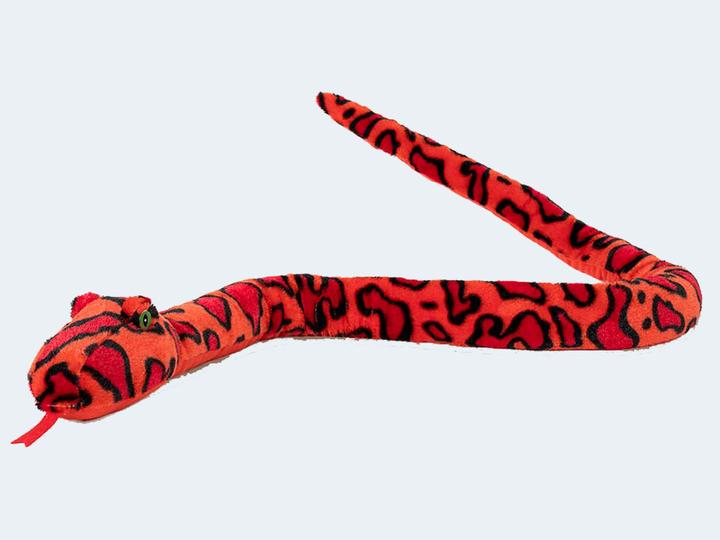 Actual product image Semo Soft toy snake 150 cm, red, cuddly toy snake (150 cm)