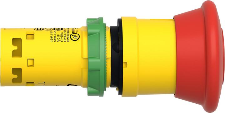 Image du produit Schneider Electric Bouton d'arrêt d'urgence, Harmony XB7, monobloc, plastique, Ø22mm, rouge, réarmement par traction,