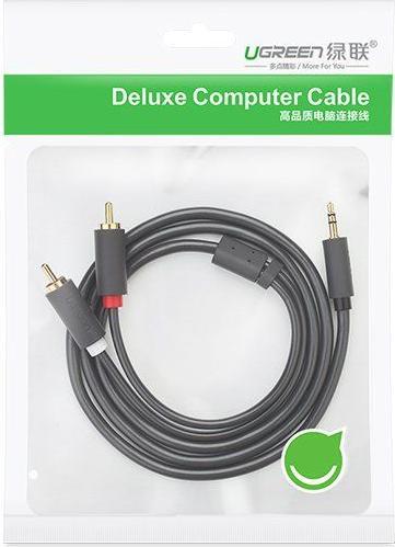 Actual product image Ugreen 3.5mm Buchse – 2x RCA (0.25 m, 3.5mm jack (AUX))