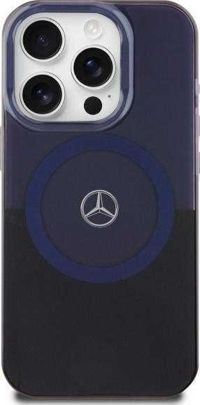 Actual product image Mercedes MEHMP16X23HBIKV iPhone 16 Pro Max 6.9" czarny niebieski/black blue hardcase MB Double La (Apple iPhone 16 Pro Max)