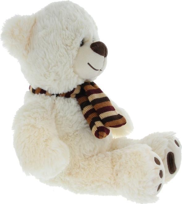 Actual product image Besttoy Plush bear with scarf - white - approx. 30 cm (30 cm)