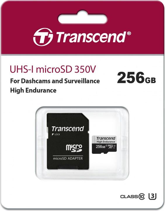 Image du produit Transcend Haute endurance (256 Go, microSDXC, U3, UHS-I)