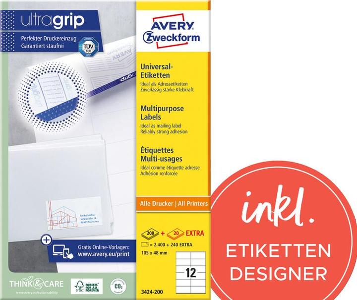 Produktbild Avery Universal-Etiketten