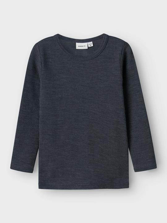 Actual product image Name it Nmnwax Wool Rib Ls Top Noos (104)