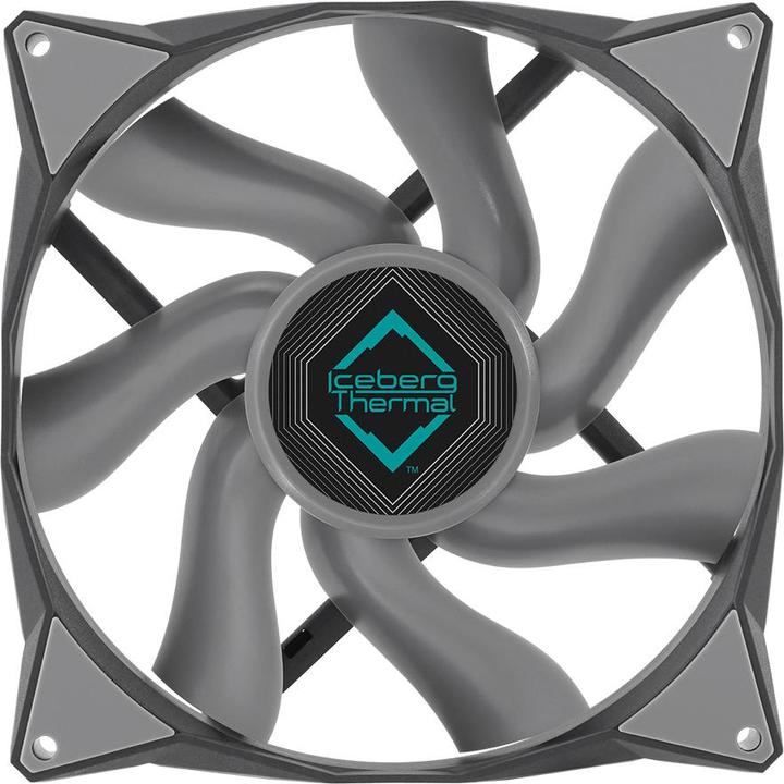 Actual product image Iceberg Thermal IceGALE Xtra computer case fan 14 cm gray 1 piece(s) (140 mm, 1 x)