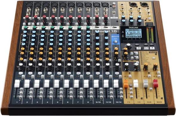 Actual product image Tascam Model 16 mixer with 32GB memory card (Studio- and Livemixer)