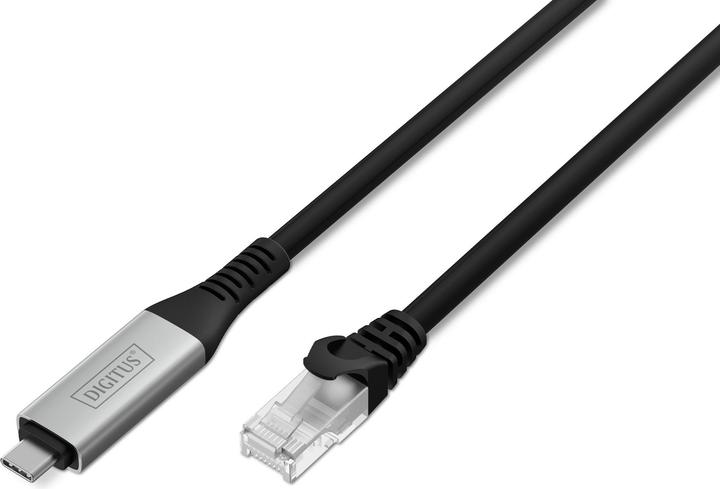 Produktbild Digitus USB-C 3.2 Gen1 - RJ45 Ethernet Kabel, 1Gbit/s, 2m (S/FTP, CAT6a, 2 m)
