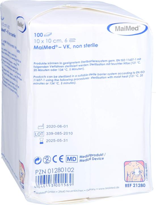Actual product image MaiMed FLEECE COMPRESS 10X10CM 6F UNST