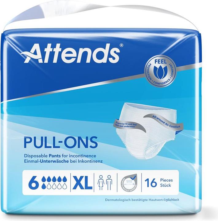Attends Pull Ons 6 (16 x, Large plus)