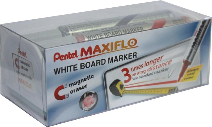 Produktbild Pentel Whiteboardmarker MAXIFLO Slim 4erSet (Mehrfarbig, 2 mm, 4 x)