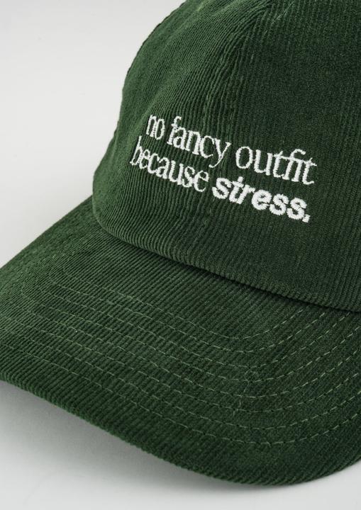 Actual product image Plakativ «No Fancy Outfit» Courdroy Cap Olive