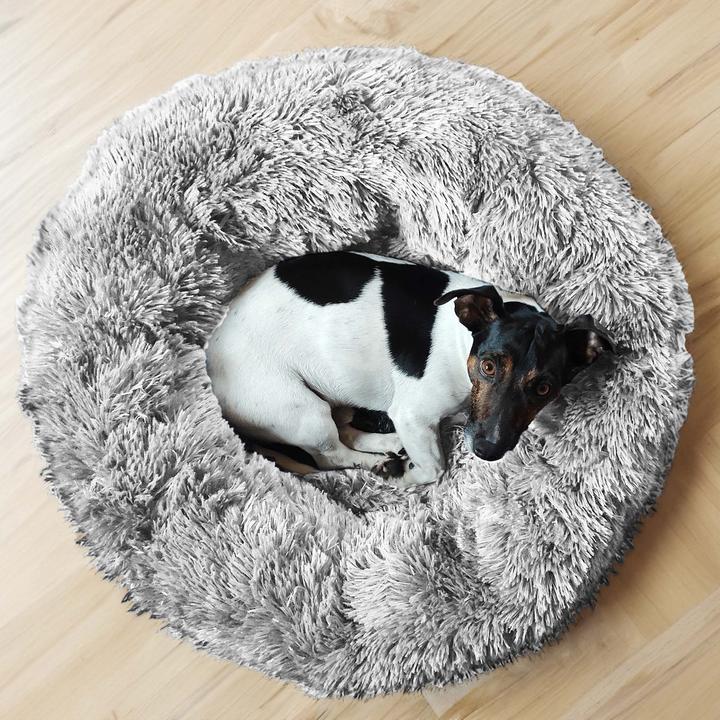Produktbild Fudajo Hundebett rund Hundekissen Katzenbett XL Hundesofa Haustierbett waschbar (Hund)