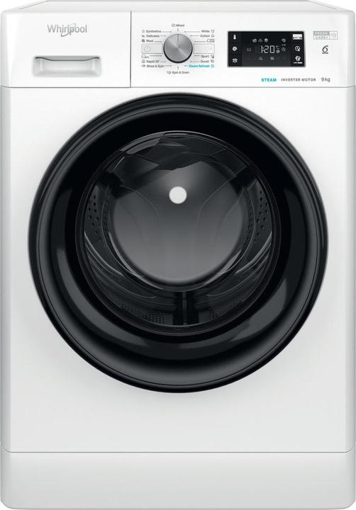 Whirlpool FFB 9469 BV EE - FreshCare+ Steam - 9kg Wasmachine (9 kg, Left, EU plug)