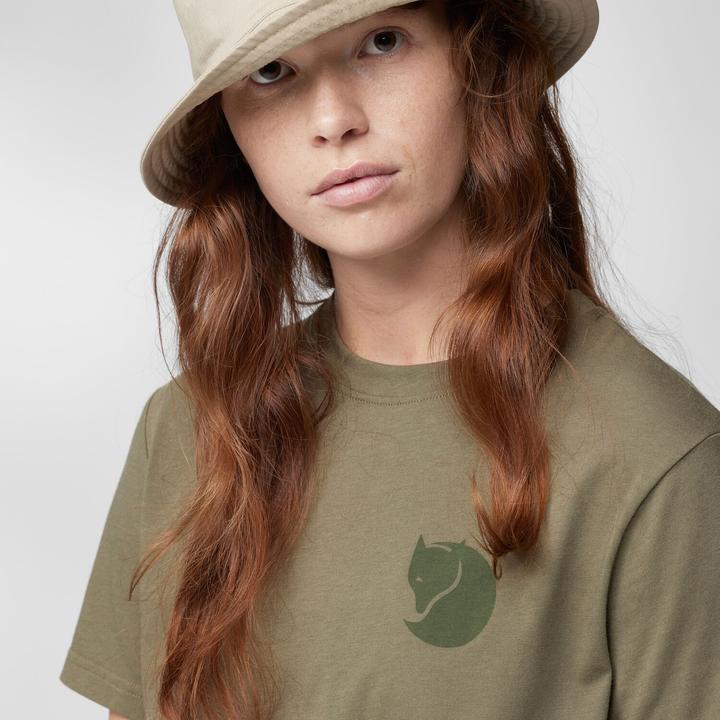 Actual product image Fjällräven Women's Fox Boxy Logo Tee (L)