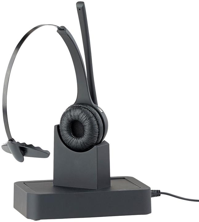 Produktbild Callstel Profi-Mono-Headset mit Bluetooth, Geräuschunterdrückung, 15-Std.-Akku (Kabellos)