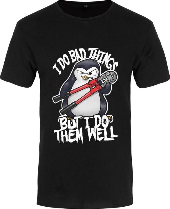 Psycho Penguin TShirt I Do Bad Things (XXL)