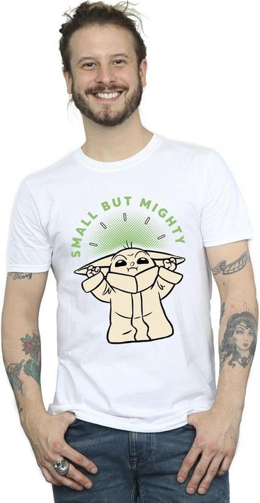 Immagine prodotto Star Wars The Mandalorian Small But Mighty Grogu Maglietta Uomo (4XL)