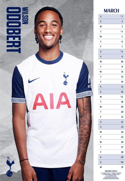 Produktbild Tottenham Hotspur FC Wandkalender 2025 A3 (A3)