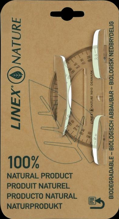 Produktbild Linex Winkelmesser 180° aus Maisstärke (100 mm)
