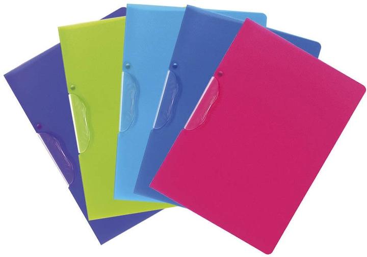 Produktbild Exacompta Klemmmappe A4 47700E Clip farbig (assortiert) 5er Set (A4, 5 x)