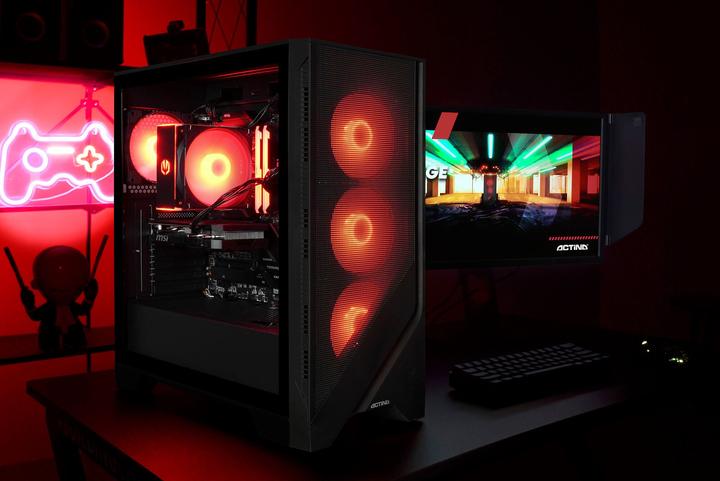 Immagine prodotto Actina 5901443406112 PC AMD Ryzen™ 7 7700 32 GB DDR5-SDRAM 1 TB SSD NVIDIA GeForce RTX 4060 Midi Tow (AMD Ryzen 7 7700, 32 GB, 1000 GB, GeForce RTX 4060)