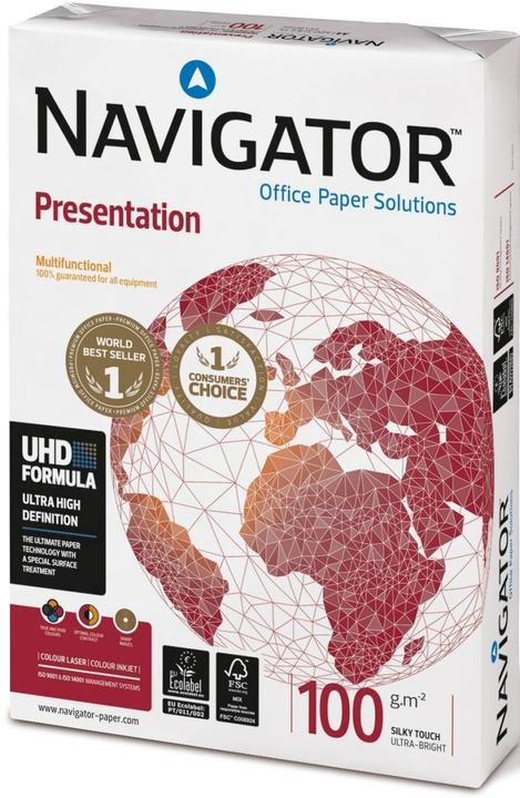Actual product image Navigator PRESENTATION printer paper () 500 sheets (100 g/m², 500 x, A4)