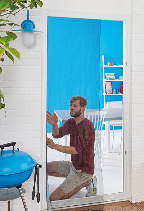 Actual product image tesa Insect screen COMFORT for windows, with Velcro tape, self-adhesive, without drilling (170 x 180 cm)